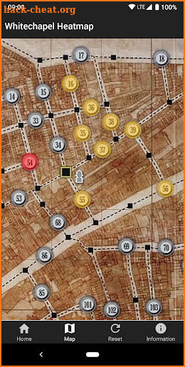 Whitechapel Heatmap screenshot