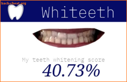 Whiteeth - scores your white teeth screenshot