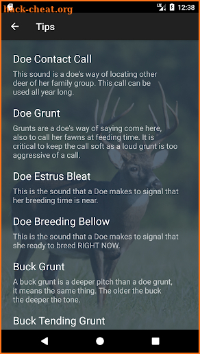 Whitetail Deer Calls - Ad Free screenshot