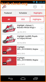 WHL Live screenshot