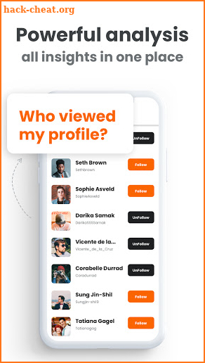 Who Follows: Analytics - Who viewed my profile screenshot