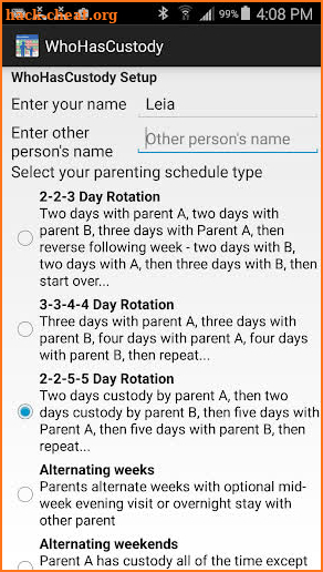 Who Has Custody screenshot