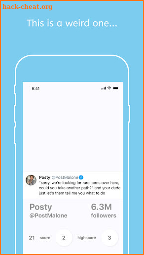 Who Posted That ? - Game with Celebrity Tweets screenshot