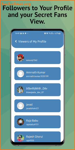 Who viewed my profile analyze - Follow Reports screenshot