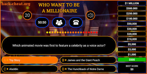 Who Wants To Be A Millionaire 2019 screenshot