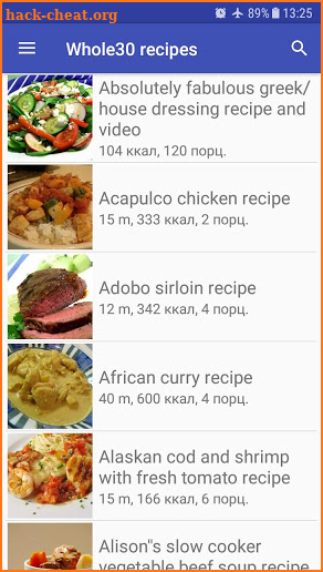 Whole30 recipes for free app offline with photo screenshot