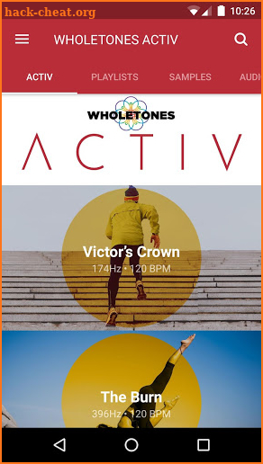 WHOLETONES ACTIV screenshot