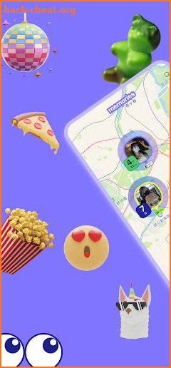 whoo - a location sharing app screenshot