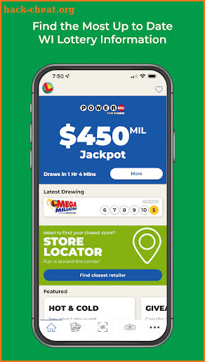 WI Lottery screenshot