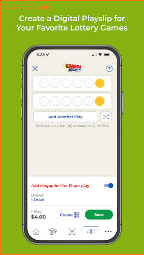 WI Lottery screenshot