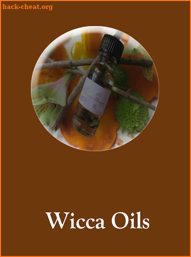 Wicca oils screenshot