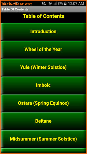 Wiccan Holidays: Wheel of the Year (Wicca Sabbats) screenshot