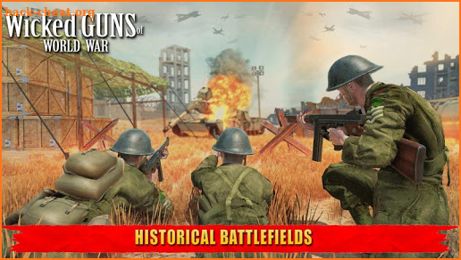 Wicked Guns of world war: WW Shooting Games screenshot