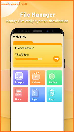 Wide Files: Manager & Cleaner screenshot
