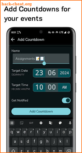 Widget Countdown Home Screen screenshot