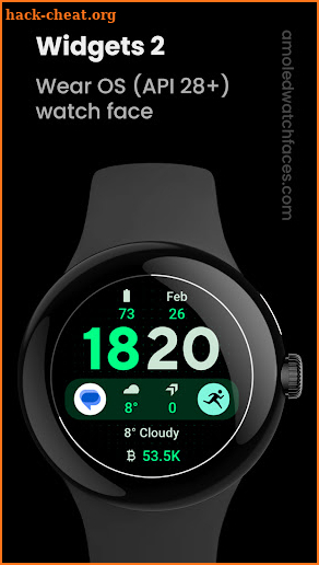Widgets 2: Wear OS watch face screenshot