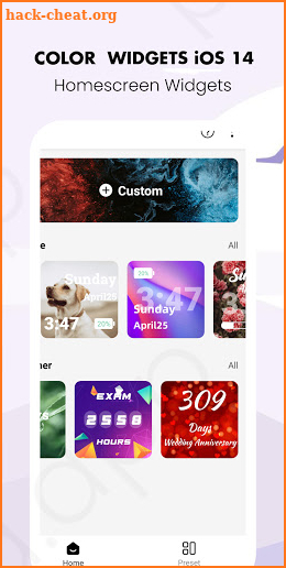 Widgets iOS 15 Color Widgets Personnaliser screenshot