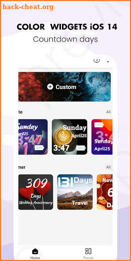 Widgets iOS 15 Color Widgets Personnaliser screenshot