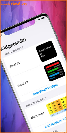 Widgetsmith App Tips screenshot