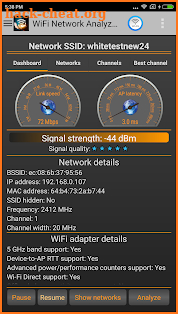 WiFi Analyzer screenshot