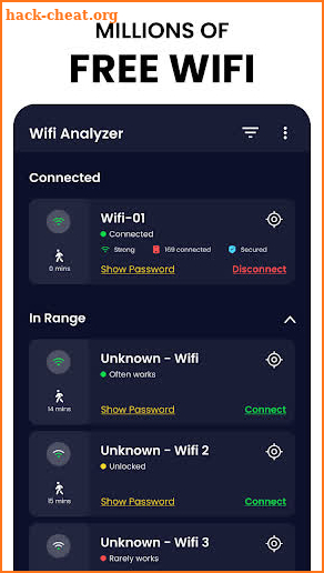 WIFI Analyzer: WIFI Passwords screenshot