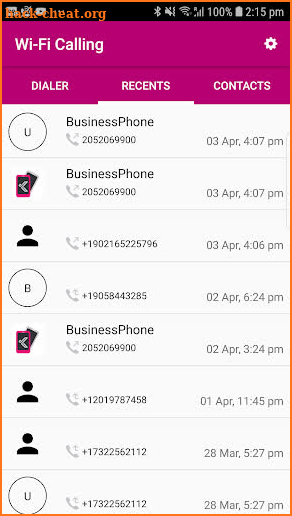 WiFi Call screenshot