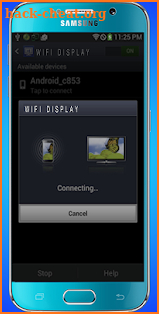 Wifi display helper (miracast) screenshot