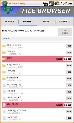 WiFi File Browser Pro screenshot