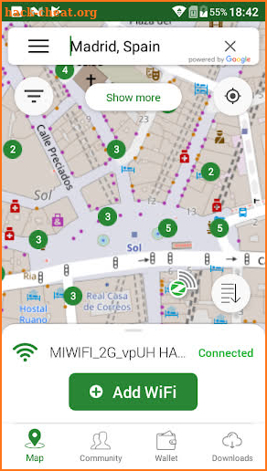 WiFi fluenZity free Internet no ads screenshot