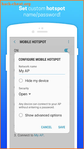 Wifi Hotspot Tethering :Free Mobile Portable Wi-Fi screenshot