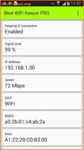 WiFi Keeper PRO screenshot