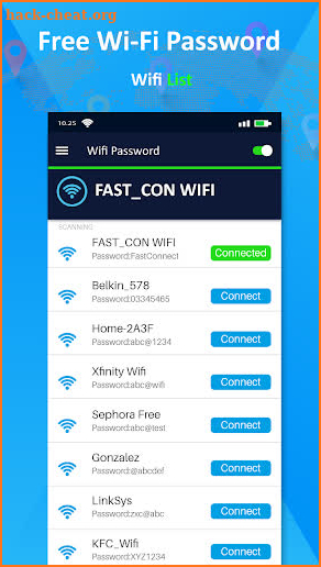 WiFi Map - WiFi Password key Show & WiFi Connect screenshot
