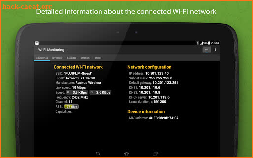 WiFi Monitor: analyzer of WiFi networks screenshot