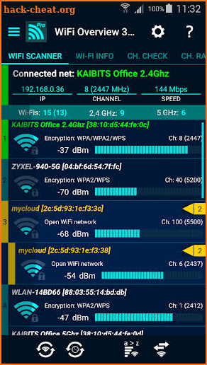 WiFi Overview 360 Pro screenshot
