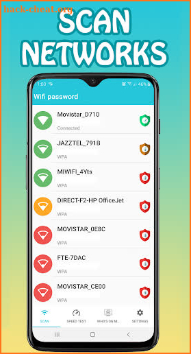 WiFi Password & Internet Speed Test screenshot