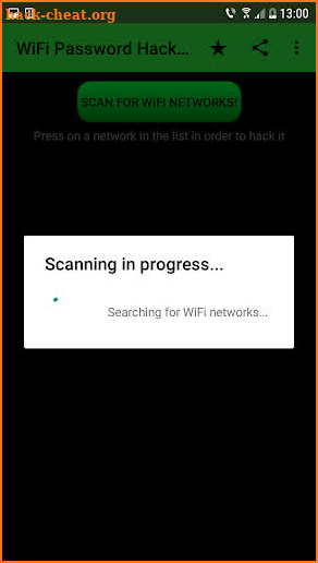 WiFi Password Hacker Hacking tool prank screenshot