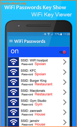 Wifi Password Key Show Connect screenshot
