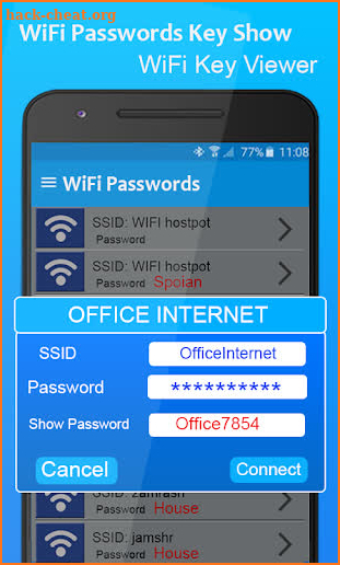 Wifi Password Key Show Connect screenshot