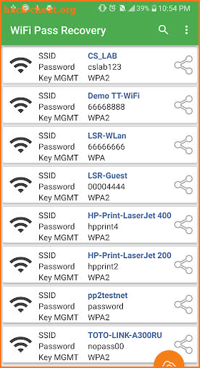 WiFi Password Recovery — Pro screenshot