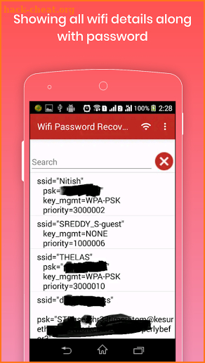 Wifi Password recovery pro screenshot