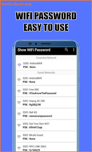 Wifi Password Reminder screenshot