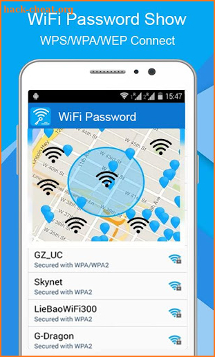 Wifi password show (WEP-WPA-WPA2) screenshot
