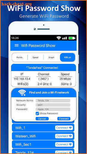 Wifi password show - Wifi key master screenshot