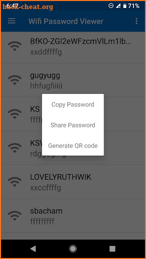 WiFi Password Viewer (root) screenshot