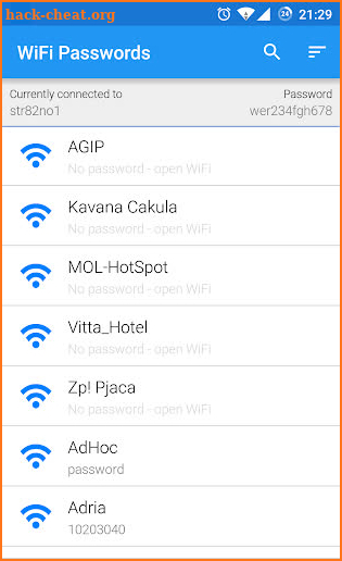 WiFi Passwords [ROOT] screenshot