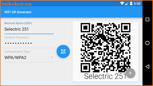 Wifi QR Code Generator screenshot