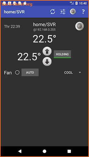 Wifi Radio Thermostat Client + Hub/Server screenshot