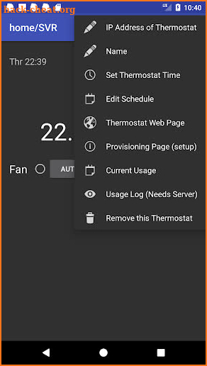 Wifi Radio Thermostat Client + Hub/Server screenshot