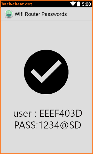 Wifi Router Password screenshot