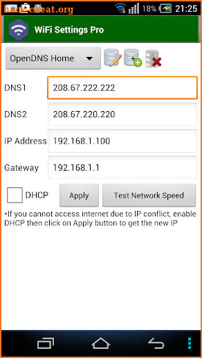 WiFi Settings (DNS,IP,..) PRO screenshot